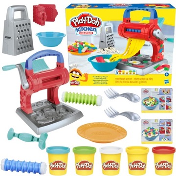CIASTOLINA PLASTELINA PLAY DOH MAKARONOWE SZALEŃSTWO ZESTAW 5 TUB PREZENT