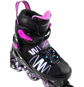 РЕГУЛИРУЕМЫЕ ЖЕНСКИЕ РОЛИКОВЫЕ КОНЬКИ VIVO M 37-40