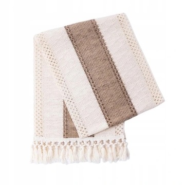 Koronkowa Macrame Bieżnik Naturalne puste