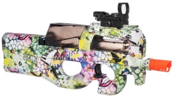 _P90 АВТОМАТИЧЕСКАЯ ВИНТОВКА С ГЕЛЕВЫМИ ШАРАМИ ЦВЕТА_