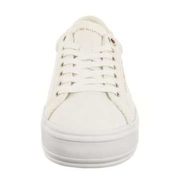 Buty Sneakersy Damskie Tommy Hilfiger Essential Vulc Canvas Białe