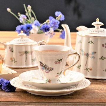 LEDA IVORY VILLA ITALIA фарфоровая сахарница