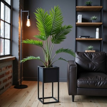 Металлическая цветочная крышка стоящая цветочная стенда черная 50 см. Продукт чердака польский продукт