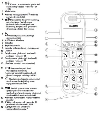 БЕСПРОВОДНОЙ НАСТОЛЬНЫЙ ТЕЛЕФОН MC6800 Черный