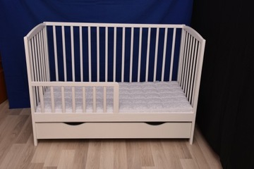 OLA БЕЛАЯ ДЕТСКАЯ КРОВАТЬ/ЛЕНТА + ЗАБОР