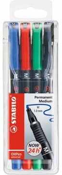 Cienkopis Foliopis STABILO OHPEN M 1 mm komplet