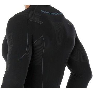 Черная термоактивная мотоциклетная футболка Brubeck XL