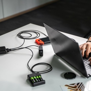 Кабель Green Cell PowerStream USB-A — USB-C типа C, 1,2 м