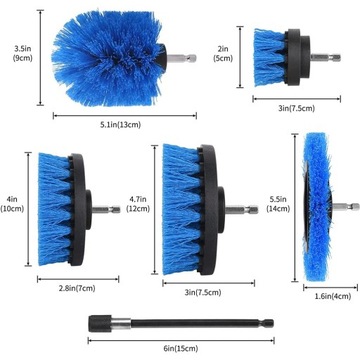 ЩЕТКИ ДЛЯ ОЧИСТКИ ДЛЯ ДРЕЛ И ОТВЕРТОК 5 ШТ.
