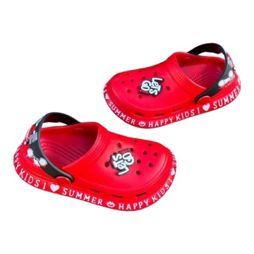 ДЕТСКИЕ ШЛЕПАНКИ/САБО/САНДАЛИИ/ШЛЕПАНЦЫ 25 CC-005 RED
