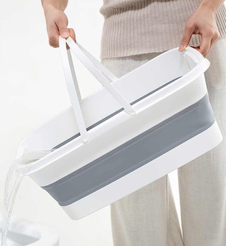 СКЛАДНОЕ ВЕДРО ЧАША ДЛЯ ШВАБРЫ ПРЯМОУГОЛЬНОЕ ПОВОРОТНОЕ СИЛИКОНОВОЕ ВЕДРО