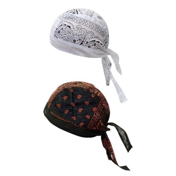 Czapki rowerowe Pirate Beanie Bandana White Floral