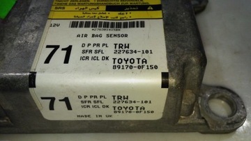 2276334101 MODUL AIRBAG 2.0 D-4D AUR20 91 2014 TOYOTA VERSO (_R2_)