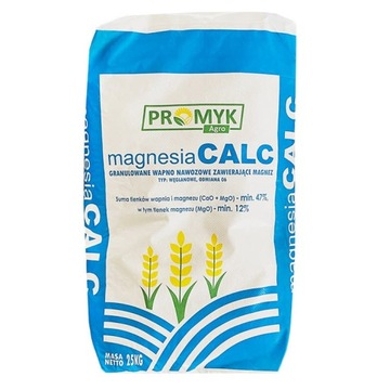 WAPNO MAGNEZOWE GRANULOWANE Promyk Magnesia Calc 25kg nawóz