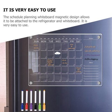 НАБОР АКРИЛОВОЙ ДОСКИ МАГНИТНЫЙ ПЛАНИРОВЩИК ДЛЯ ХОЛОДИЛЬНИКА