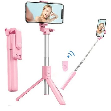 KIJEK DO SELFIE Z PILOTEM STATYW TRIPOD ROZKŁADANY BLUETOOTH 72 CM