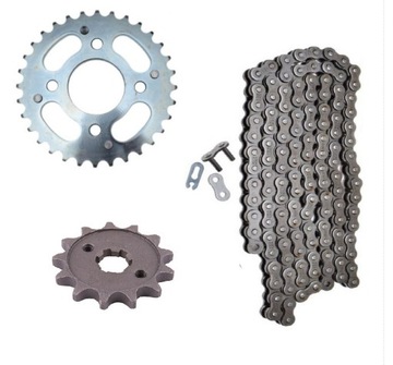 ŁAŃCUCH ZĘBATKI NAPĘD ZIPP VZ-5 BARTON HYPER 125