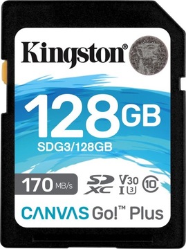 Karta Kingston Canvas Go! Plus SDXC 128 GB Class