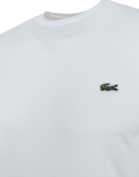 Lacoste Koszulka męska T-shirt męski Biały 100% Bawełna r. XXL