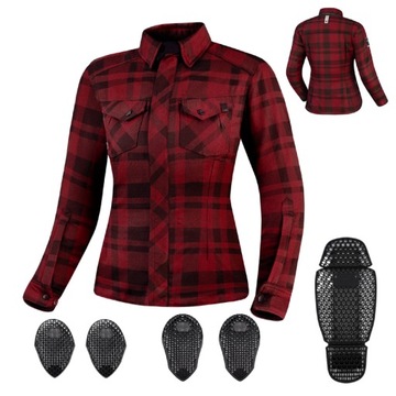 Koszula SHIMA RENEGADE LADY 2 RED czerwony GRATISY