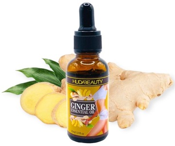 OLEJEK Z IMBIRU SPALA TKANKĘ TŁUSZCZOWĄ UĘDRNIA SKÓĘ GINGER ESSENTIAL OIL