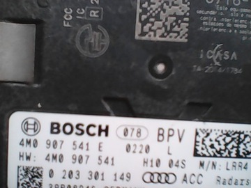 AUDI A4 B9 RADAR DISTRONIC LEVÝ 4M0907541E