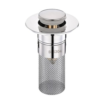 Sitko do odpływu zlewu Utility zapobiegające zatykaniu się korka do zlewu łazienkowego 6x8x3cm