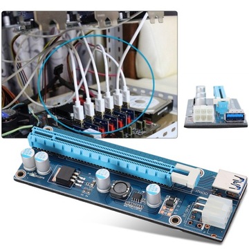 Переходник-удлинитель Mini PCI-E на PCI Express16x
