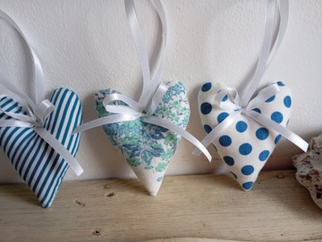 КУЛОНЫ «СЕРДЕЧКИ» из ХЛОПКА комплект из 4 шт.