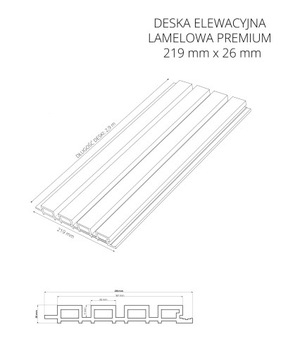 Композитная плита Lamel Premium Graphite 1 метр 2,9 м