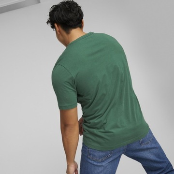 Puma T-Shirt Essentials+2Col Logo 586759 Zielony Regular Fit