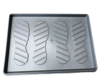OCIEKACZ NA BUTY 39 X 56cm SREBRNY Producent!