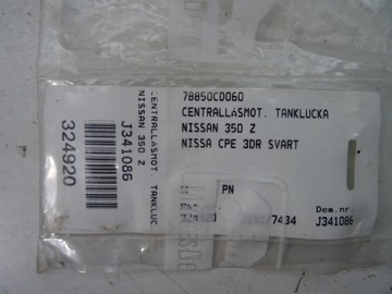 ZÁMEK MOTOREK KRYT PLNĚNÍ PALIVA NISSAN 350Z 78850CD060