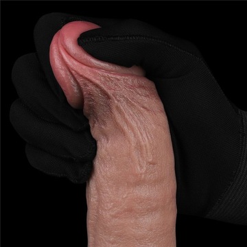 STRAINED PLATINUM Real Softee Вибратор 24,5 см PLEASURE GIVER PENIS XL