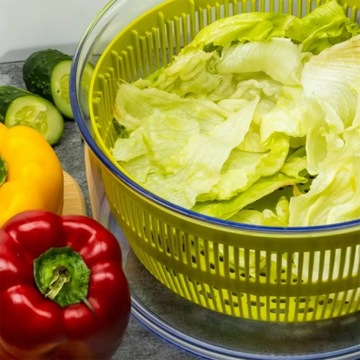 СУШИЛКА СУШИЛКА ДУРШЛАДЕР БОЛЬШАЯ ЦЕНТРИФУГА ДЛЯ САЛАТА С ТРАВАМИ БОЛЬШАЯ 4,5 Л