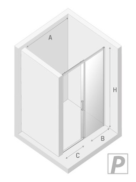 ПОЛЬСКИЕ РАЗДВИЖНЫЕ ДУШЕВЫЕ ДВЕРИ 110x200 см
