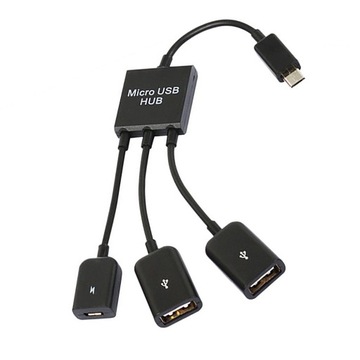 do gier Otg przenośna mysz klawiatura Adapter 3 w1