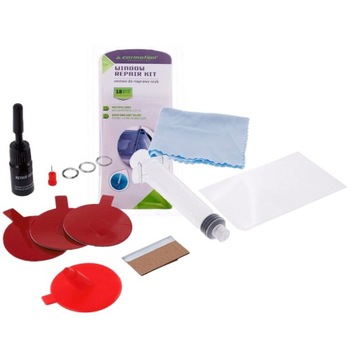 НАБОР ДЛЯ РЕМОНТА СТЕКЛА АВТОМОБИЛЯ ДЛЯ УДАЛЕНИЯ СКОЛОВ И ТРЕЩИН 18 ШТ.