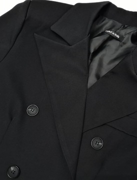 Модная КОРОТКАЯ КУРТКА Черный, современный женский пиджак, размер М