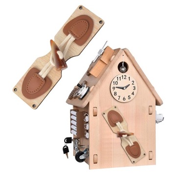 Детали Busy Board Многофункциональная пряжка Коричневая