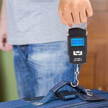 Электронные цифровые дорожные весы для рыболовного крючка с ЖК-дисплеем, 50 кг.