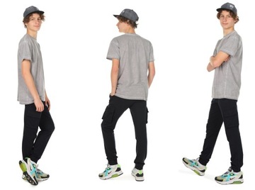 Брюки карго, СУПЕР КАЧЕСТВО, размер 128, Черный Прод.ПЛ