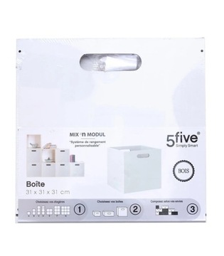 КОНТЕЙНЕРНАЯ КОРОБКА С РУЧКАМИ МДФ ДЕРЕВО 31x31