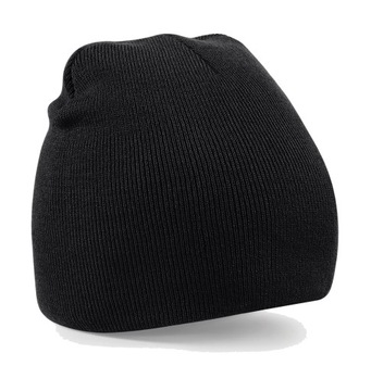 CIEPŁA DWUWARSTWOWA CZAPKA ZIMOWA BEANIE KRÓTKA / DAMSKA MĘSKA CZARNA