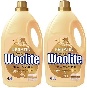 2x4,5l WOOLITE Keratin PRO-CARE płyn pranie 9L