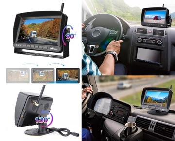 КОМПЛЕКТ БЕСПРОВОДНОЙ РЕВЕРСИВНОЙ КАМЕРЫ 4x FHD + 64 ГБ