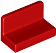 LEGO Czerwony Panel Ścianka Ławka 1x2x1 4865b Red