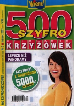 3/2021 500 SZYFROKRZYŻÓWEK