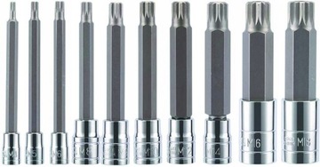 NASADKI KLUCZE SPLINE M4-M18 1/4 3/4 1/2 10 ELE ZESTAW DLA MAJSTERKOWICZÓW