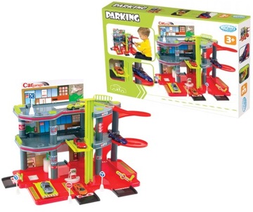 11847 GARAŻ DLA DZECI TOR ZJAZDOWY PARKING 3 POZIOMY WINDA AUTO MOCHTOYS